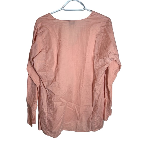 Eileen Fisher Cotton V-Neck Long Sleeve Tunic, Small - Picture 2 of 9